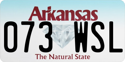 AR license plate 073WSL