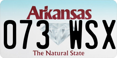 AR license plate 073WSX