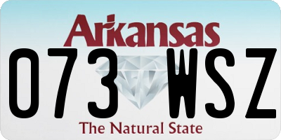 AR license plate 073WSZ