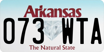AR license plate 073WTA
