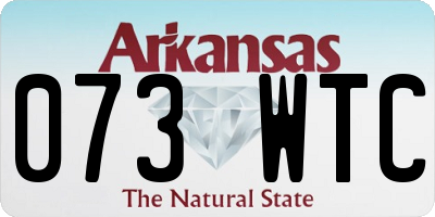 AR license plate 073WTC