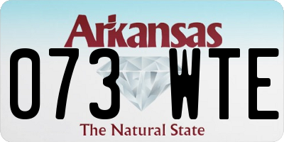 AR license plate 073WTE