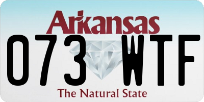 AR license plate 073WTF
