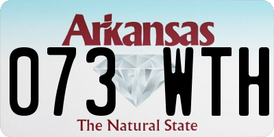 AR license plate 073WTH
