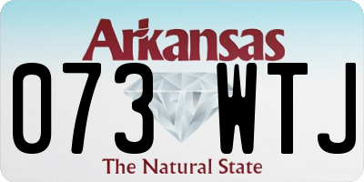 AR license plate 073WTJ