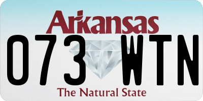 AR license plate 073WTN