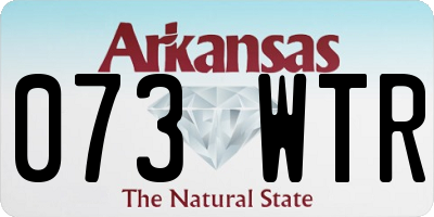 AR license plate 073WTR