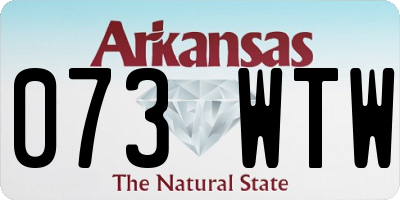 AR license plate 073WTW