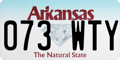 AR license plate 073WTY