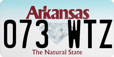 AR license plate 073WTZ