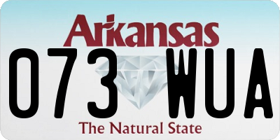 AR license plate 073WUA
