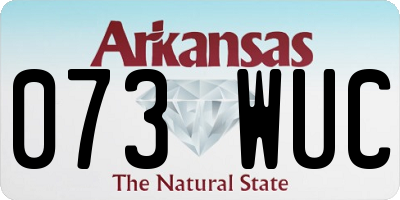 AR license plate 073WUC