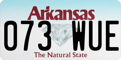 AR license plate 073WUE