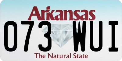 AR license plate 073WUI