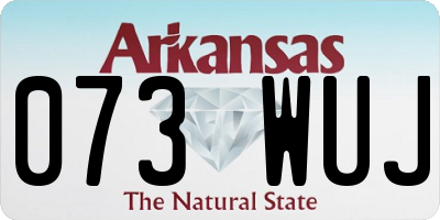 AR license plate 073WUJ