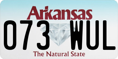 AR license plate 073WUL