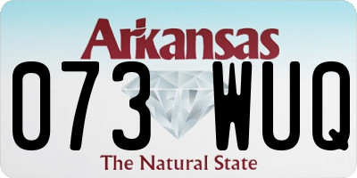 AR license plate 073WUQ