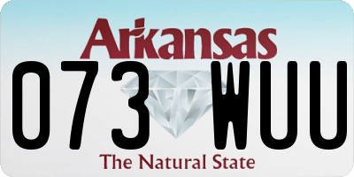 AR license plate 073WUU