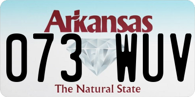 AR license plate 073WUV