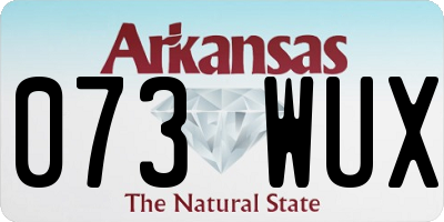 AR license plate 073WUX
