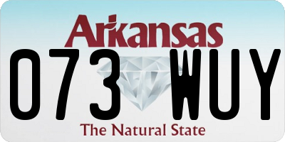 AR license plate 073WUY
