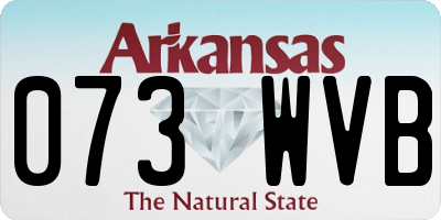 AR license plate 073WVB