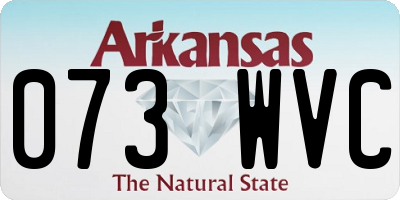 AR license plate 073WVC