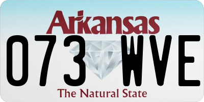 AR license plate 073WVE
