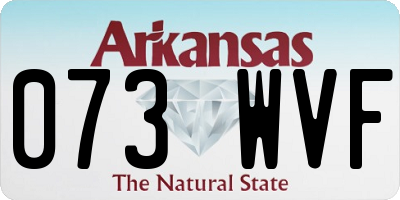 AR license plate 073WVF