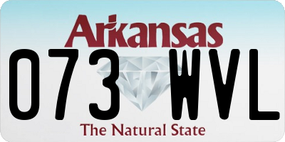 AR license plate 073WVL