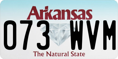 AR license plate 073WVM