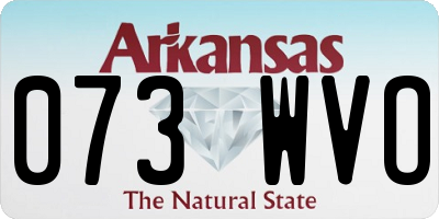 AR license plate 073WVO