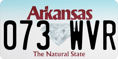 AR license plate 073WVR