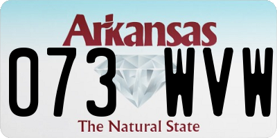 AR license plate 073WVW