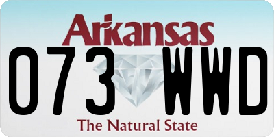 AR license plate 073WWD