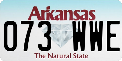 AR license plate 073WWE