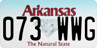 AR license plate 073WWG