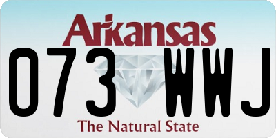 AR license plate 073WWJ