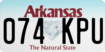 AR license plate 074KPU