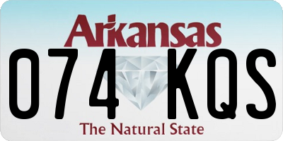 AR license plate 074KQS