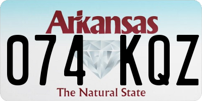 AR license plate 074KQZ
