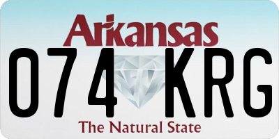 AR license plate 074KRG