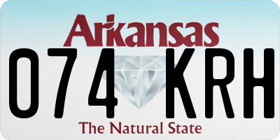 AR license plate 074KRH