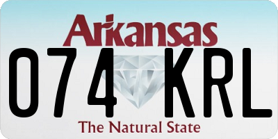 AR license plate 074KRL