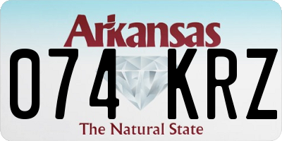 AR license plate 074KRZ