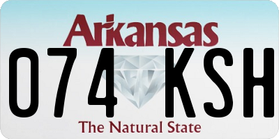 AR license plate 074KSH