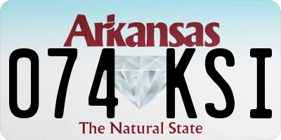 AR license plate 074KSI