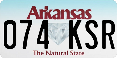 AR license plate 074KSR