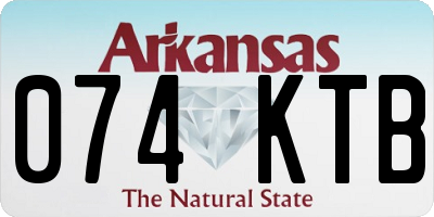 AR license plate 074KTB