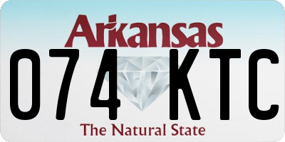 AR license plate 074KTC